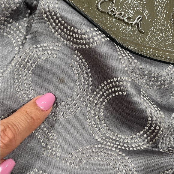 Coach Gray and Black Patterned Tote Bag - Picture 5 of 6
